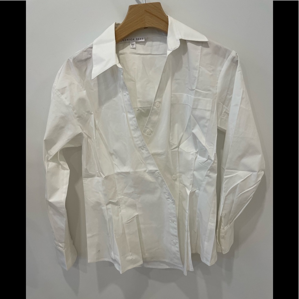 2022 spring Veronica Beard Rosamund Wrap Shirt - Picture 4 of 6